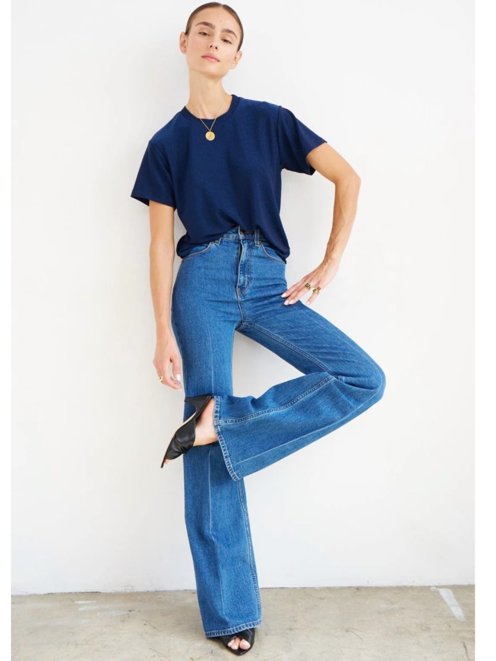 Women’s Blue Boot-Cut Jeans